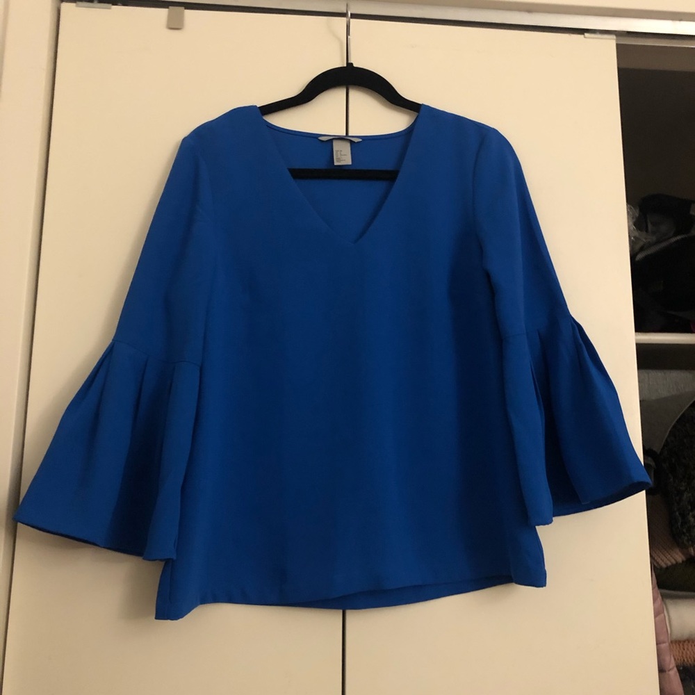 H&M Peplum Sleeve Work Blouse